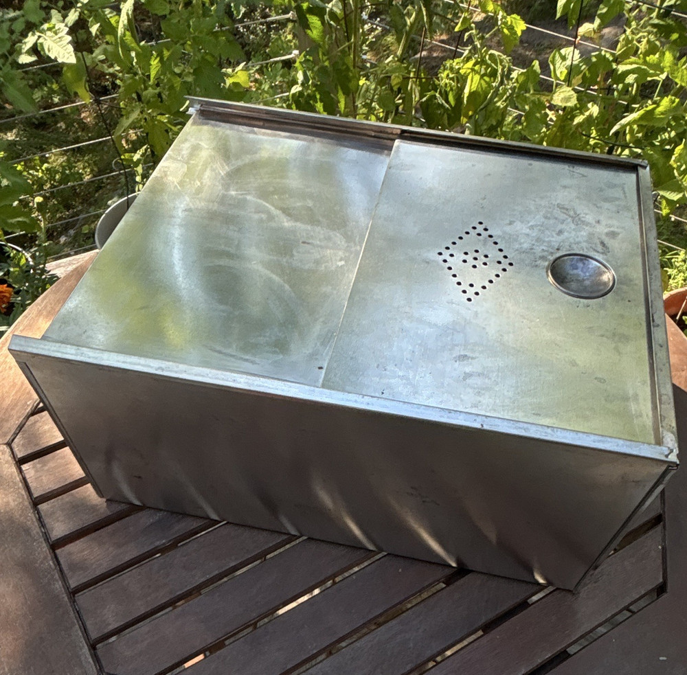 Vintage Metal Drawer Bread Box Hoosier Caninet