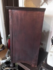 Antique Mahogany Music Cabinet