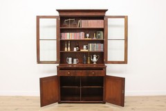 Empire Antique 1840s Mahogany China Display or Bookcase #56281