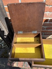 VTG 1950s Sewing Cabinet/End Table Spool-Notions Storage Some Refurbishing Needs