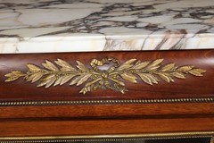 Superb French Breche D Violette Marble Brass Bronze Mounted Vitrine