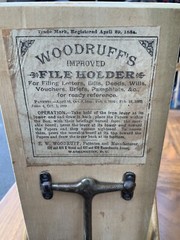 Woodruff Blaine County Idaho Antique Oak File Cabinet 36 Drawer Pull Down Desk