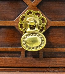 70401: HENKEL HARRIS Cherry Large China Cabinet Breakfront