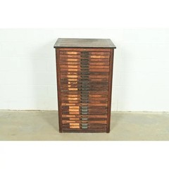 Antique Oak Architect’s Blueprint Flat File Cabinet by Hamilton, Circa 1900