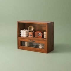 Wood Desktop Organizer Vintage and Design Countertop Organizer Versatile