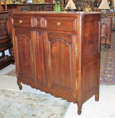 French Antique Oak Tall Sideboard Cabinet Circa 1800 | Dining Room Furniture