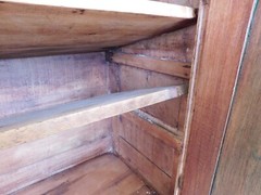 Antique Primitive 2pc Step Back Cupboard 56″w