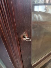 VICTORIAN EASTLAKE CHERRY CORNER CUPBOARD