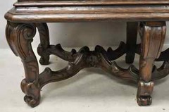 Antique Charles II Georgian Japanned Carved Lacquer China Cabinet on Base