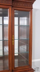 70401: HENKEL HARRIS Cherry Large China Cabinet Breakfront