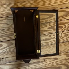 Bombay Dark brown Wall Mounted Display Cabinet w/ Glass Door, Hanging