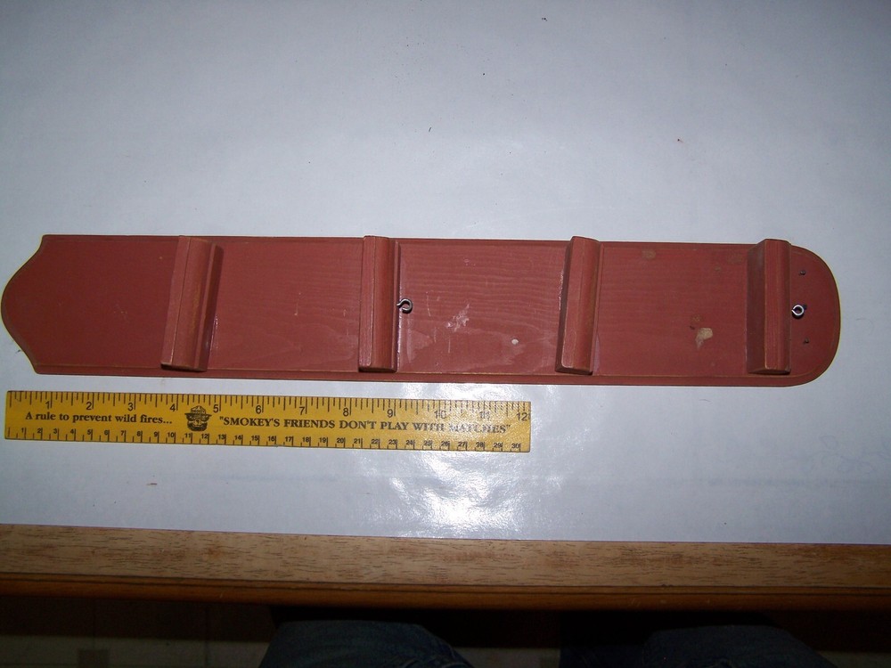 Small Wooden Wood Knick Knack Trinket Wall Hanging 4 Shelf Open
