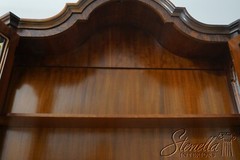 L63333EC: Dutch Style Painted Faux Burl Walnut China Cabinet