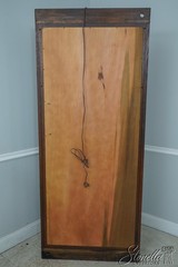 60050: Beveled Glass Door Yew Wood Door & Mahogany Display Cabinet