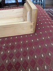 Vintage Library Card Catalog Drawer With Brass Pull