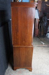 Antique American Chippendale Mahogany Chest on Chest Highboy Dresser 70″