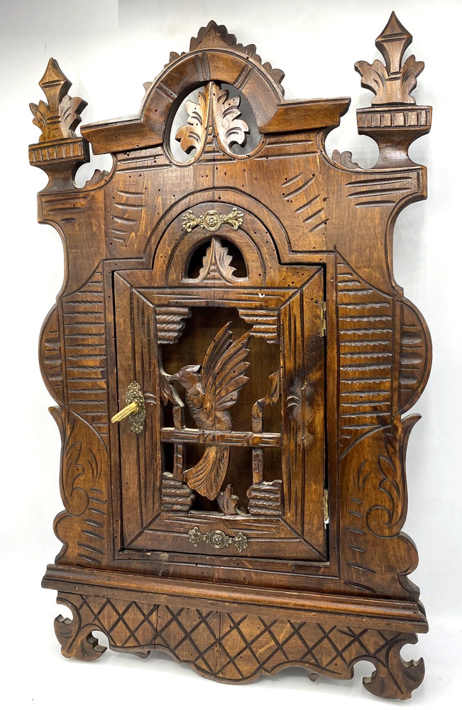 Antique german black forest apothecary cabinet furniture 19th century woodwork