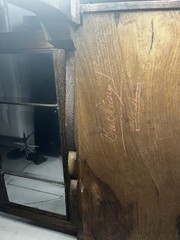 1900s Antique Wooden Butlers Cabinet