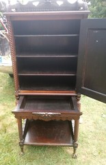 Jacobean Wooden Bar / Music Cabinet