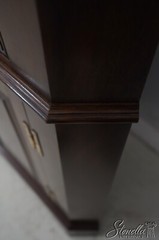 68199: HENKEL HARRIS Mahogany 12 Pane Corner China Cabinet