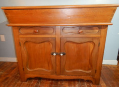 antique dry sink cabinet Dovetailed Sink w Folding Cover 1800’s