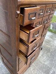 Antique Quarter Sawn Oak 24 Drawer Catalog / File / Folio Cabinet ~ Cape Cod