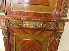 A Louis XVI Style 19th Secretaire a Abattant Linke Bronze MUSEUM PIECE
