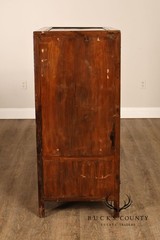 Antique Chinese Elm Wood Apothecary Cabinet With Multiple Drawers