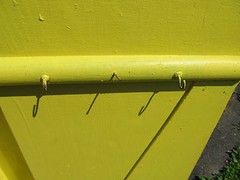 Vintage Antique Wooden Yellow Painted Cabinet Pantry – Old Kitchen Collectible