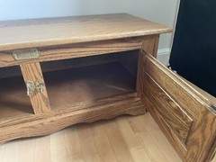 White Oak Clad Solid Wood Coffee Table Storage Made in U.S.A.