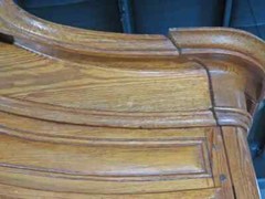 Antique French Carved Walnut Louis XV Lighted China Cabinet Vitrine, Circa 1890s