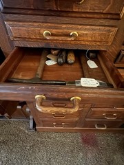Antique Oak Dental Cabinet made by The Harvard Co Canton Ohio