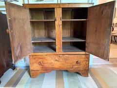 19th Century New England Butternut Blanket Press or Linen Cupboard