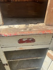 Antique Hooser Style Cabinet Kitchen Cabinet 77”x43.5”x 17”Local Pick Up