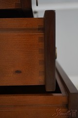 L67348: GRANGE French Empire Style Cherry Jewelry Display Cabinet