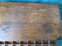 Antique Solid Oak Jessen & Rosburg Chicago Six Drawer Watch Makers Cabinet
