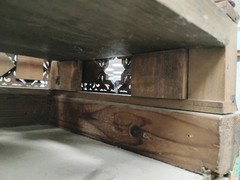 Syrian Style Marquetry Cabinet On Table