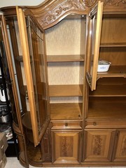 vintage cabinets and cupboards with curved glass doors curved wood doors