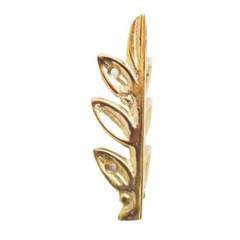 4pcs of Vintage Solid Brass Olive leaf Box Corner Protector Decor Shelf