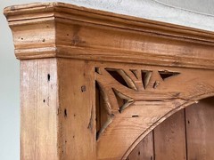 Vintage American Federal Pine Corner Cabinet