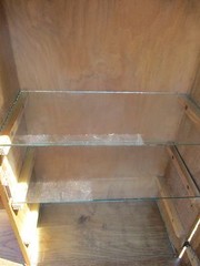 Antique French Kitchen Corner Medicine Cabinet Double Beveled glass Commode