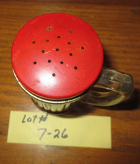 HOOSIER CABINET ORIGINAL SHAKER SPICE JAR LOT # 7 – 26