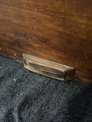 ANTIQUE MINIATURE CHILDS PRIMITIVE WOODEN STEP BACK CUPBOARD KITCHEN PANTRY