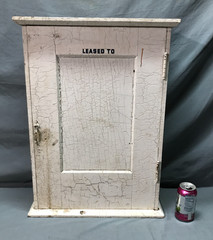 VTG Shabby 19X26 Wood Wall Mounted Medicine Cabinet Chic Old Cupboard 1225-25B