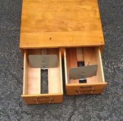 2 Drawer Library Card Catalog Index File Cabinet Remington-Industrial Office