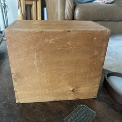Small Vintage Wooden Filing Rack / Cabinet/ Letter – A5. MCM, Dovetailed Joints