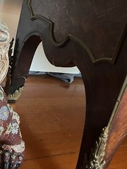 French Ormolu Inlaid Marquetry Vitrine