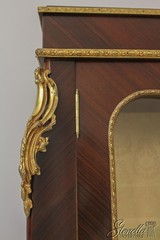 58591: French Louis XV High Quality Ormolu Mounted Display Cabinet
