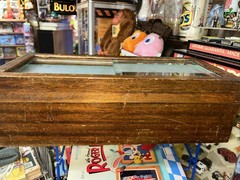 Antique Real Wood Cabinet With Glass Sliding Door, Doors Medicine Cabinet?