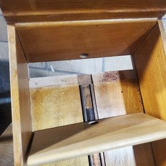 Antique Yawman & Erbe N.Y Oak Wood 1-Drawer Card Catalog Index File Cabinet Box